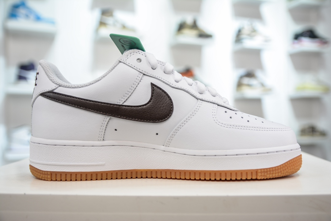 200 HY版纯原 Nike Air Force 1 空军一号 白黑生胶 低帮 休闲板鞋 DM0576-100