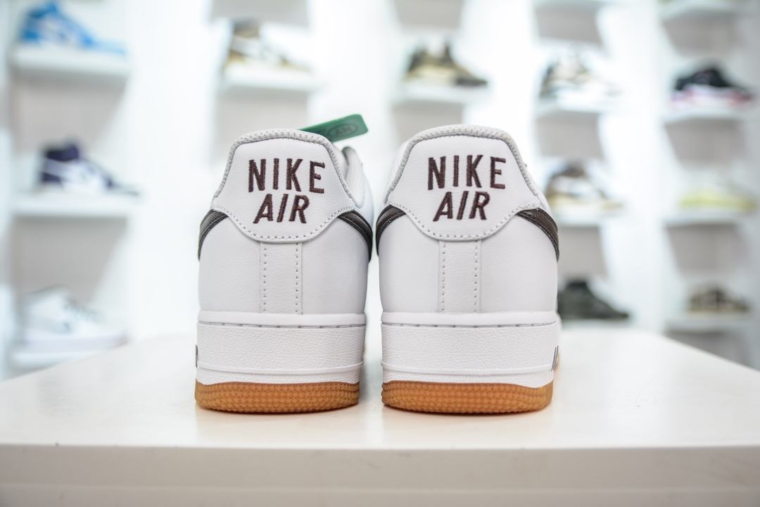 200 HY版纯原 Nike Air Force 1 空军一号 白黑生胶 低帮 休闲板鞋 DM0576-100