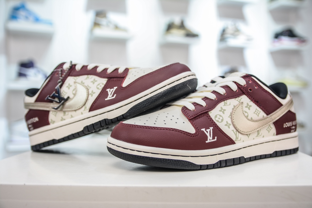 270 LV x Nike Dunk Low 酒红银勾 FC1688-188