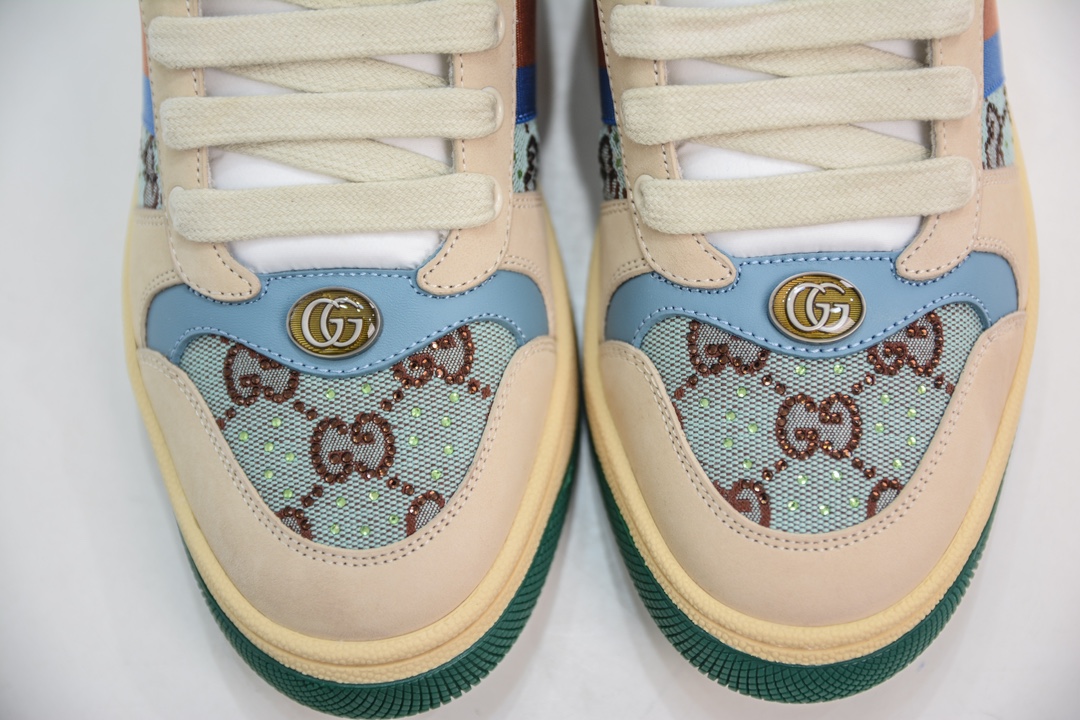 380 M版纯原 Gucci Screener sneaker 古驰双G小脏鞋系列复古怀旧校园风低帮板鞋