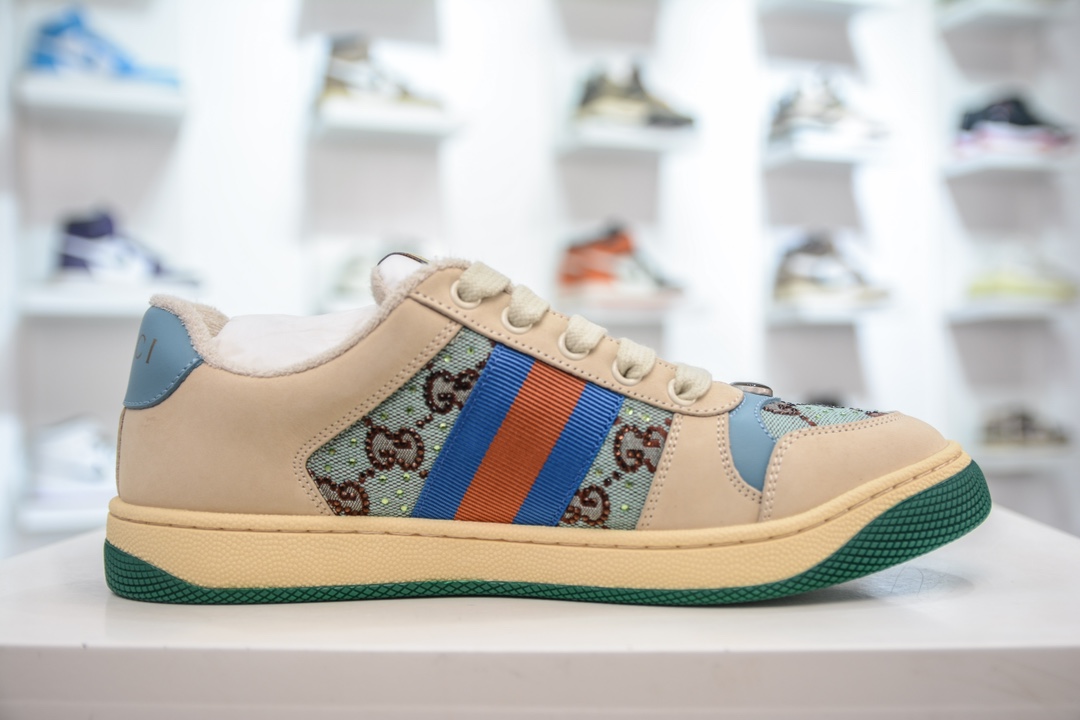 380 M版纯原 Gucci Screener sneaker 古驰双G小脏鞋系列复古怀旧校园风低帮板鞋