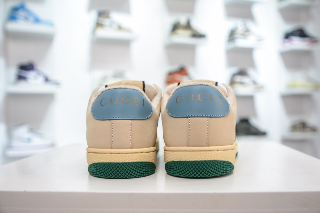 380 M版纯原 Gucci Screener sneaker 古驰双G小脏鞋系列复古怀旧校园风低帮板鞋