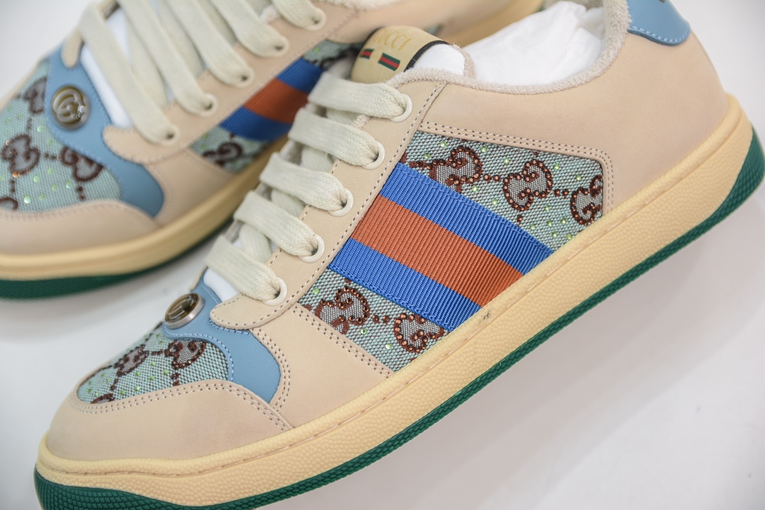 380 M版纯原 Gucci Screener sneaker 古驰双G小脏鞋系列复古怀旧校园风低帮板鞋