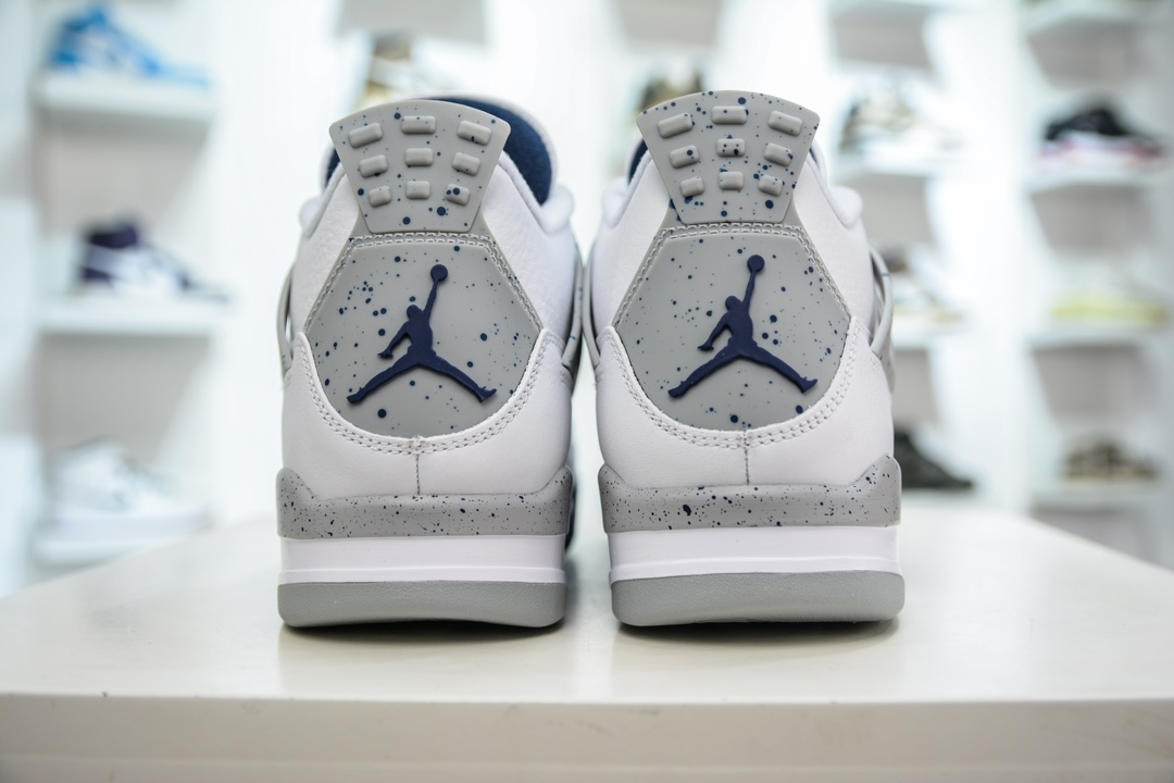 500 GX版纯原 Air Jordan 4 retro "Midnight Navy" AJ4 午夜蓝 白蓝  DH6927-140