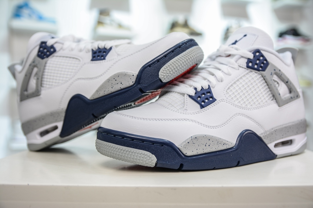 500 GX版纯原 Air Jordan 4 retro "Midnight Navy" AJ4 午夜蓝 白蓝  DH6927-140