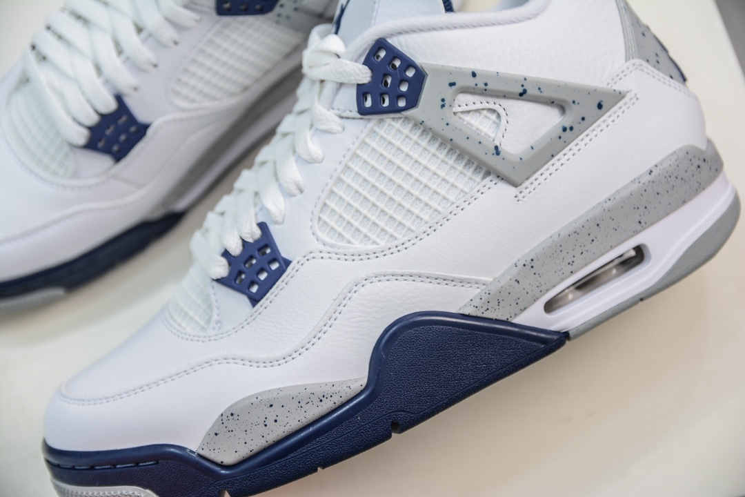 500 GX版纯原 Air Jordan 4 retro "Midnight Navy" AJ4 午夜蓝 白蓝  DH6927-140