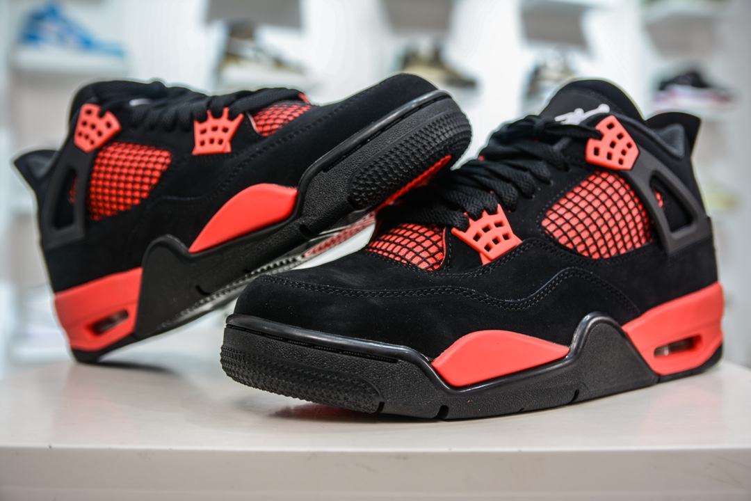 500 GX版纯原 Air Jordan 4 retro "Red Thunder" AJ4 红雷电 CT8527-016