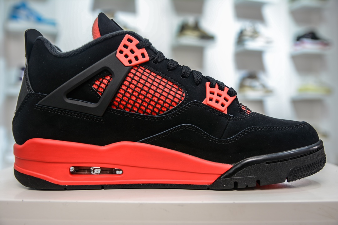 500 GX版纯原 Air Jordan 4 retro "Red Thunder" AJ4 红雷电 CT8527-016