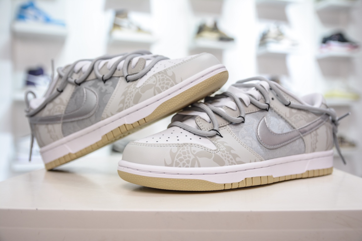 280 YC版纯原 NK Dunk Low 龙年限定 玲珑银灰 DV0833-100