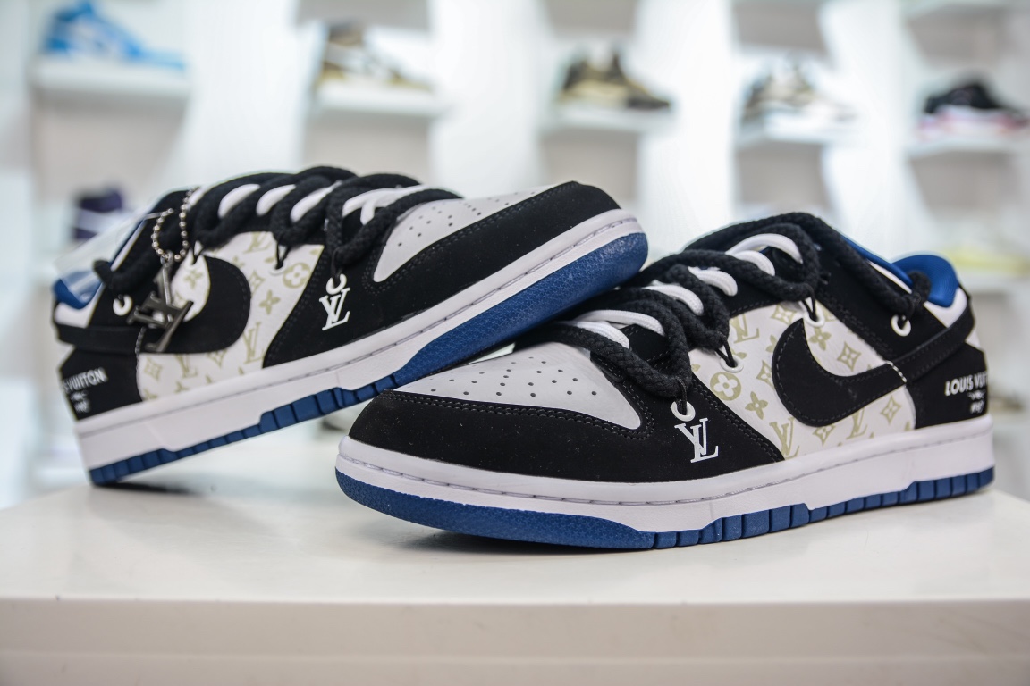 300 LV x Nike Dunk Low 黑棕拼接 SJ2068-236