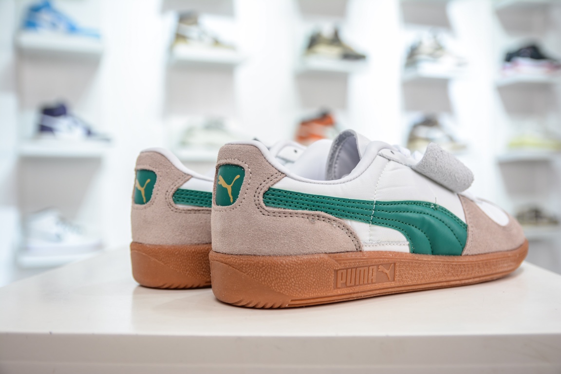 140 彪马PUMA Palermo Leather 巴勒莫系列低帮板鞋“皮革棕白生胶底” 396464-07