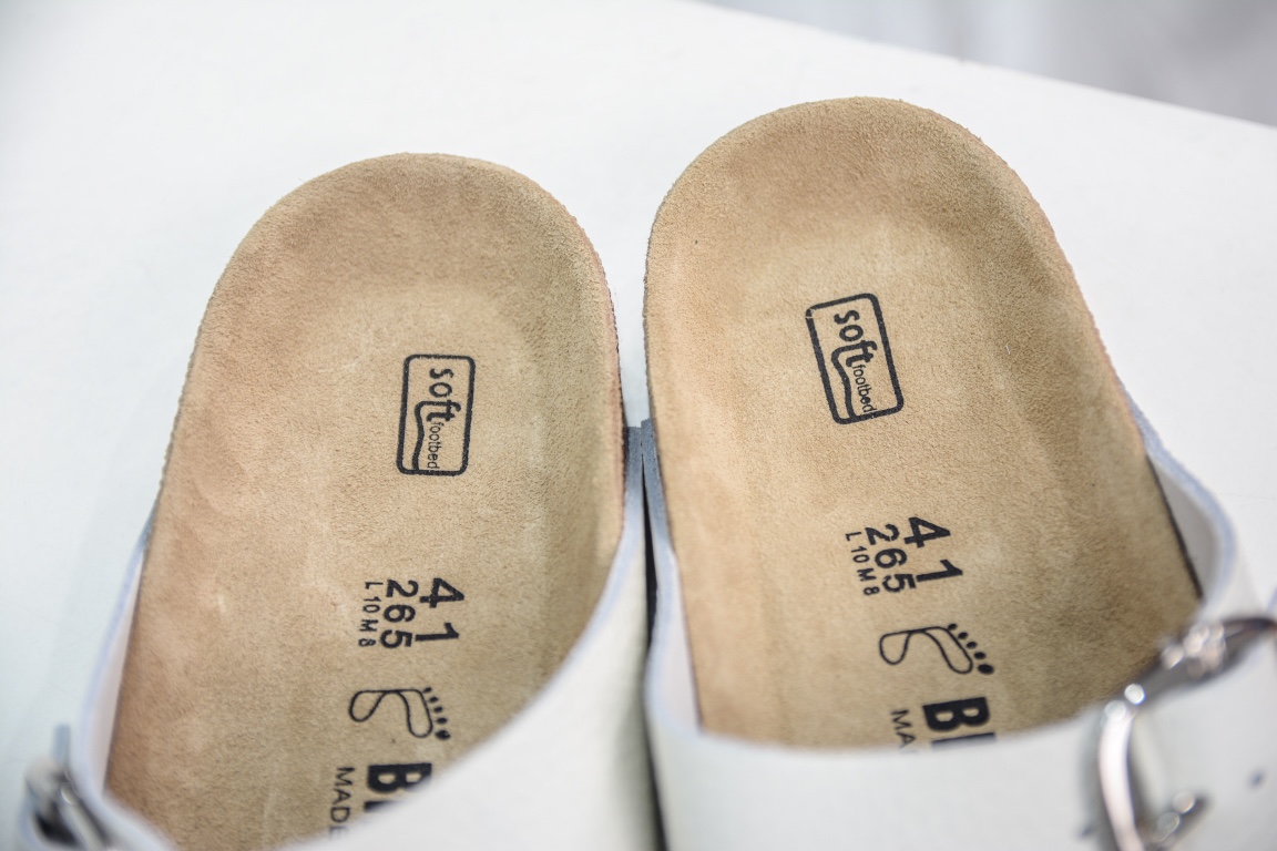 250 纯原 Birkenstock Arizona 系列勃肯皮革绒面双扣时尚凉拖鞋