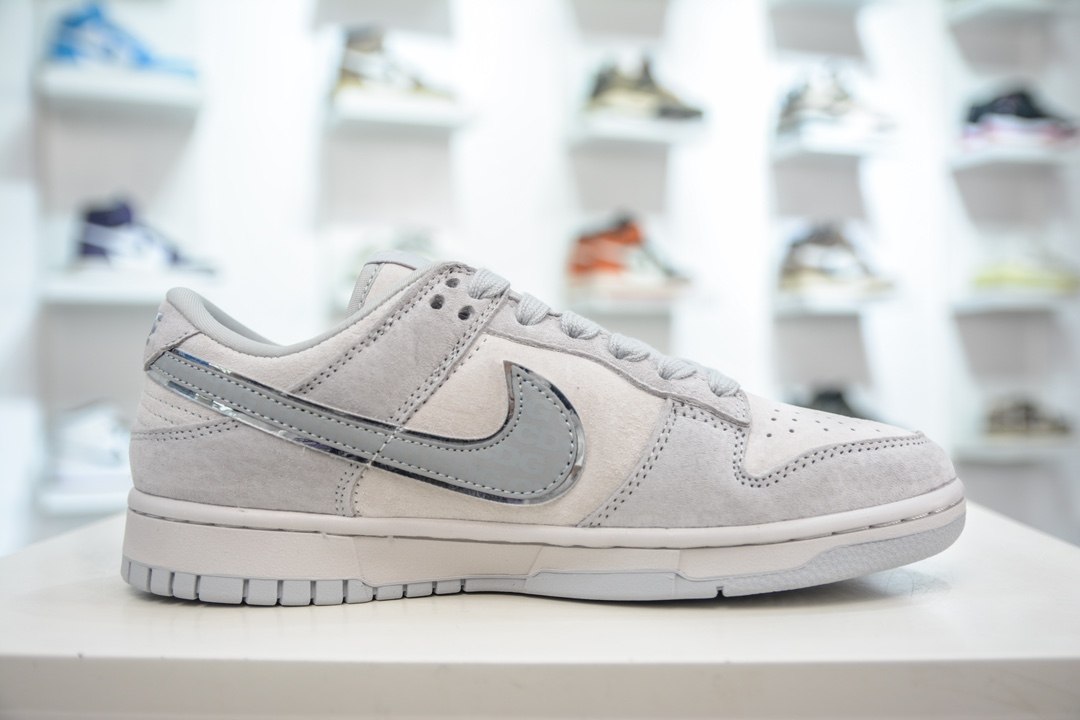 300 The North Face x Nike Dunk Low CDG 浅灰 DQ1098-338