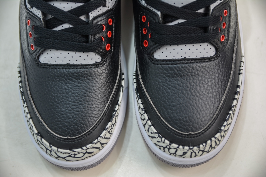 240 T版 性价比品质首选 Jordan Air Jordan 3 "Black Cement" 黑水泥 854262-001