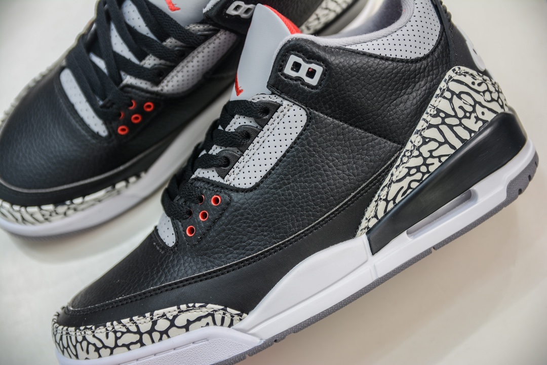 240 T版 性价比品质首选 Jordan Air Jordan 3 "Black Cement" 黑水泥 854262-001