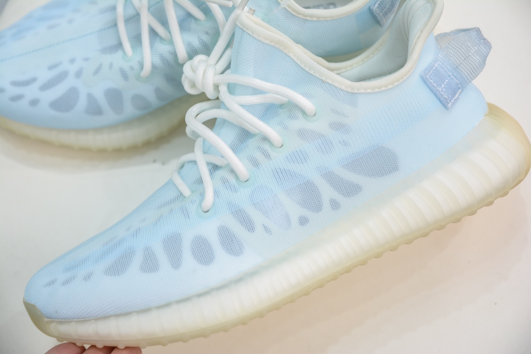 180 私人订单出货 纯原最佳平替版本 Adidas Yeezy Boost 350V2 "Mono Ice" 冰蓝镂空 GW2869