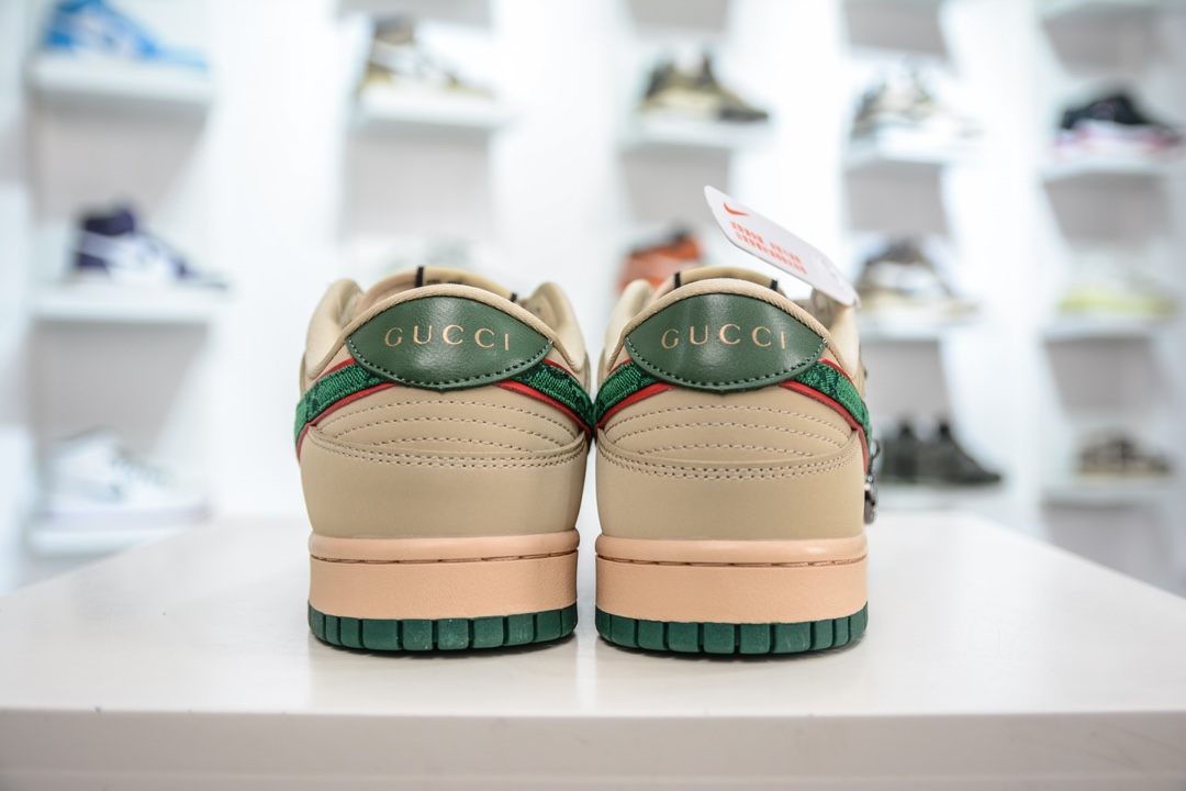 280 Gucci x Nike Dunk Low 米黄绿勾 FC1688-157