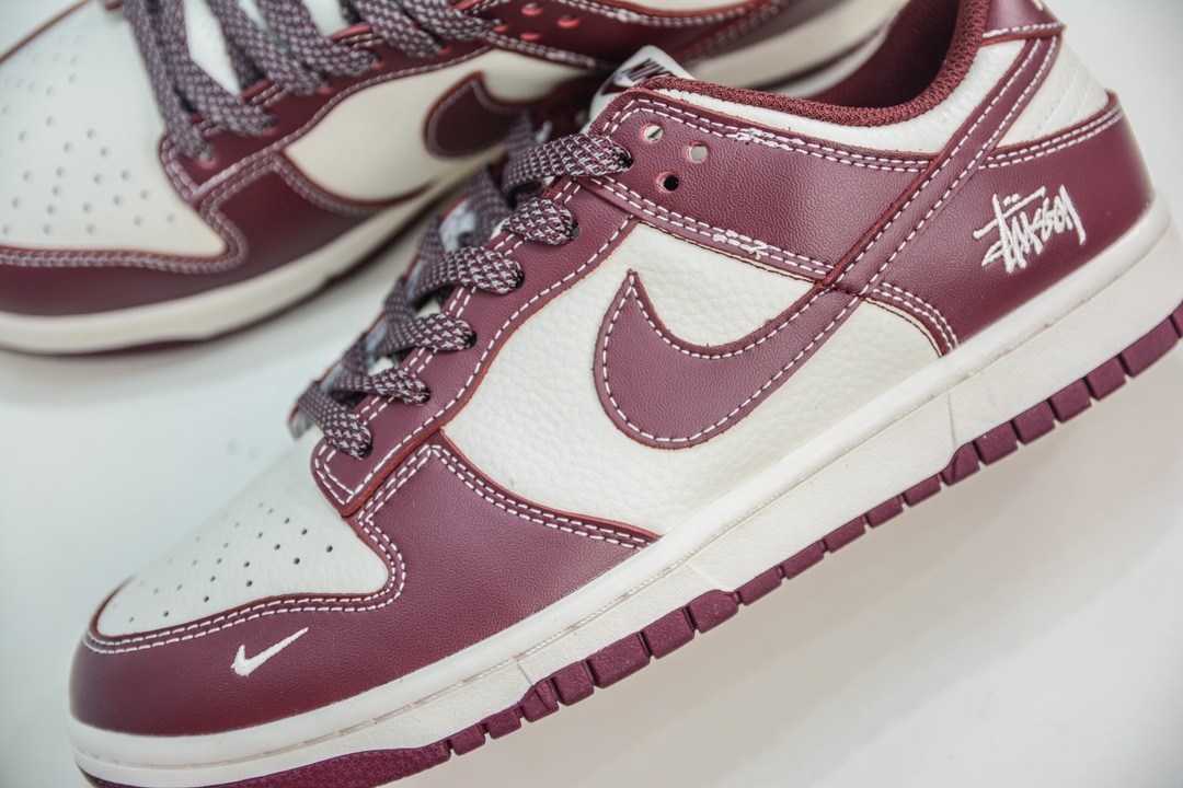 280 Stussy x Nike Dunk Low 斯图西 酒红满天星 BB9898-001