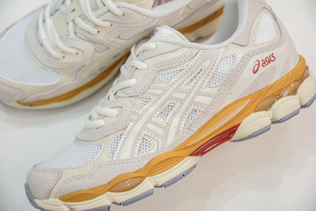 200 Asics Gel-NYC 纯原版本 米白色 亚瑟士运动休闲透气专业跑鞋 1201A789-106