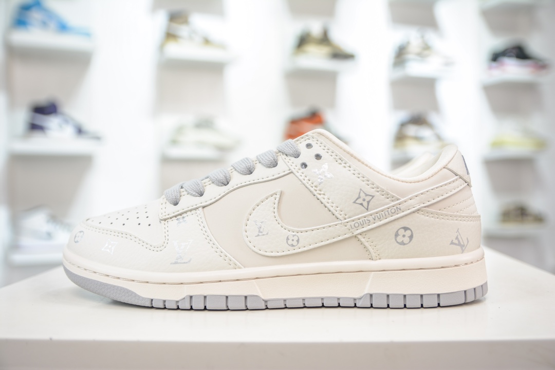 280 LV x Nike Dunk Low 米灰白勾三花 DQ1098-353