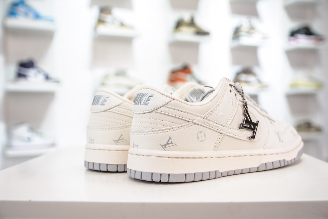 280 LV x Nike Dunk Low 米灰白勾三花 DQ1098-353