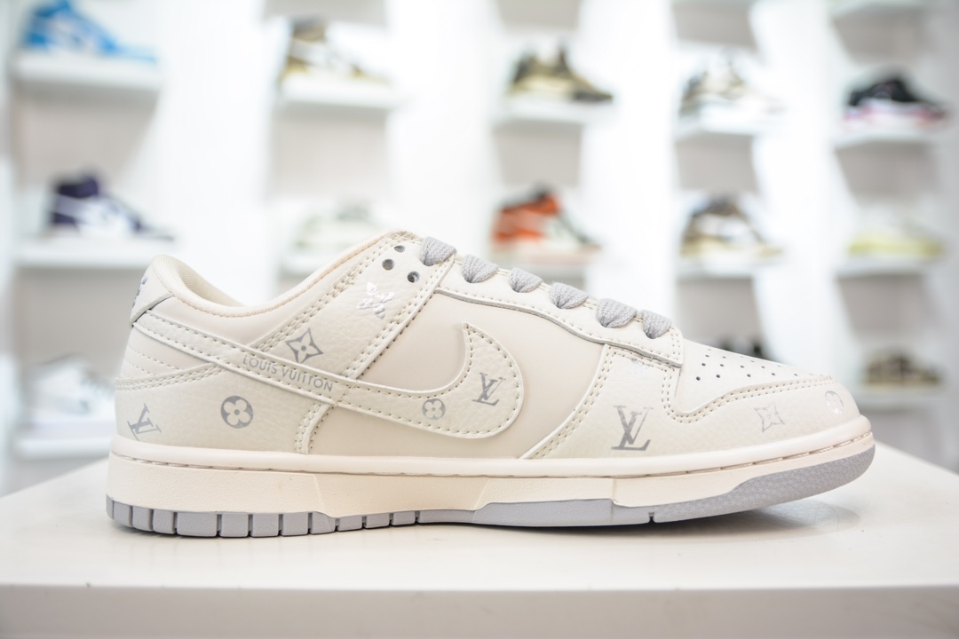 280 LV x Nike Dunk Low 米灰白勾三花 DQ1098-353