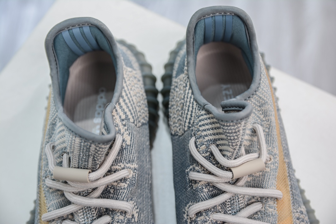 180 私人订单出货 纯原最佳平替版本 Adidas Yeezy Boost 350V2 ”Israfil” 灰蓝 FZ5421