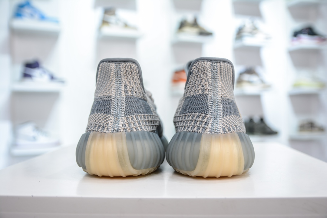 180 私人订单出货 纯原最佳平替版本 Adidas Yeezy Boost 350V2 ”Israfil” 灰蓝 FZ5421