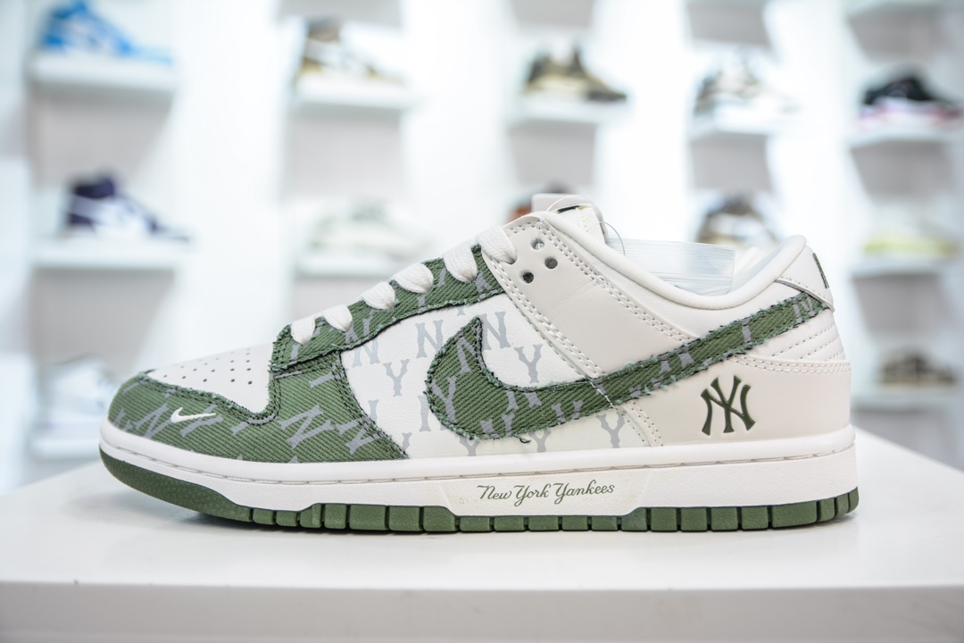 280 MLB x Nike Dunk Low 绿牛仔 DQ1098-345