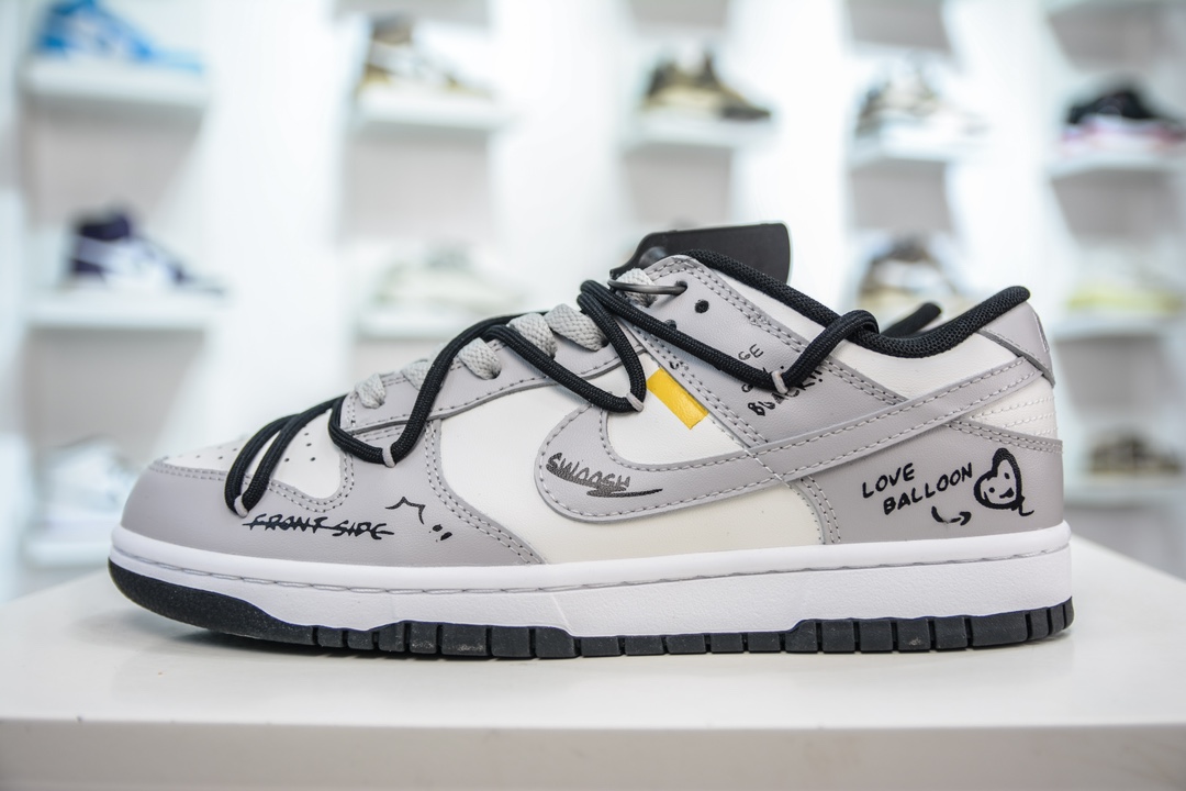 290 Nike Dunk Low 涂鸦心情 黑灰 DD1391-100