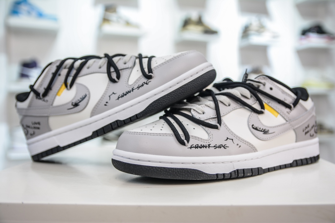 290 Nike Dunk Low 涂鸦心情 黑灰 DD1391-100