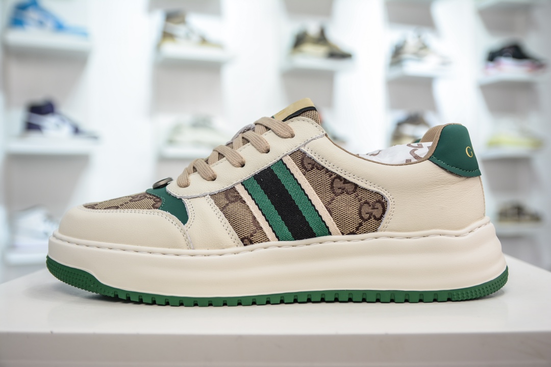 350 纯原级别 Gucci Chunky B Screener GG 古驰运动休闲鞋系列
