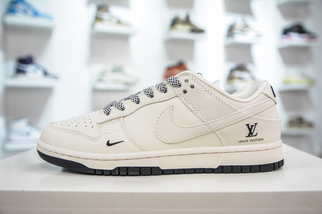 280 LV x Nike Dunk Low 双勾米黑 XX2025-307