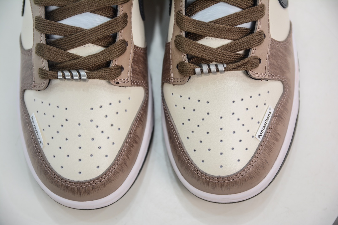 290 Nike Dunk Low 熊猫恶作剧 棕白 此款设计灵感源于画笔涂鸦 DD1391-100