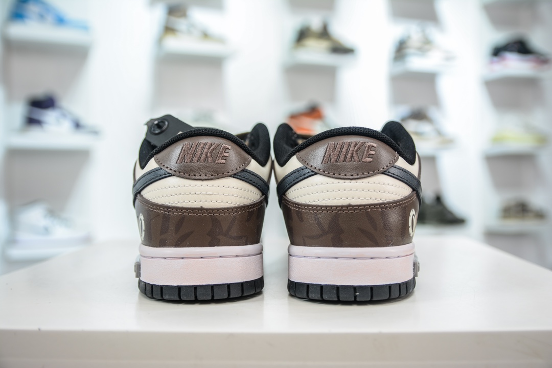 290 Nike Dunk Low 熊猫恶作剧 棕白 此款设计灵感源于画笔涂鸦 DD1391-100