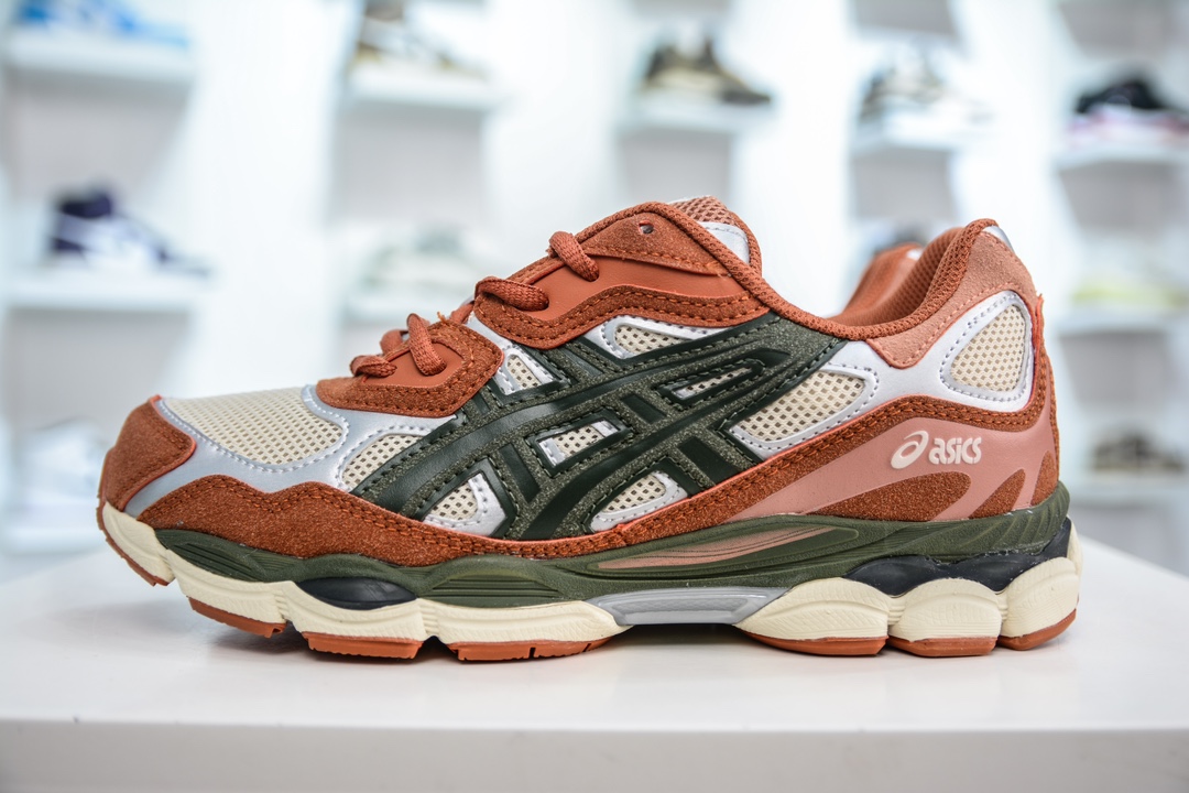 200 Asics Gel-NYC 纯原版本 砖红色 亚瑟士运动休闲透气专业跑鞋 1201A789-251