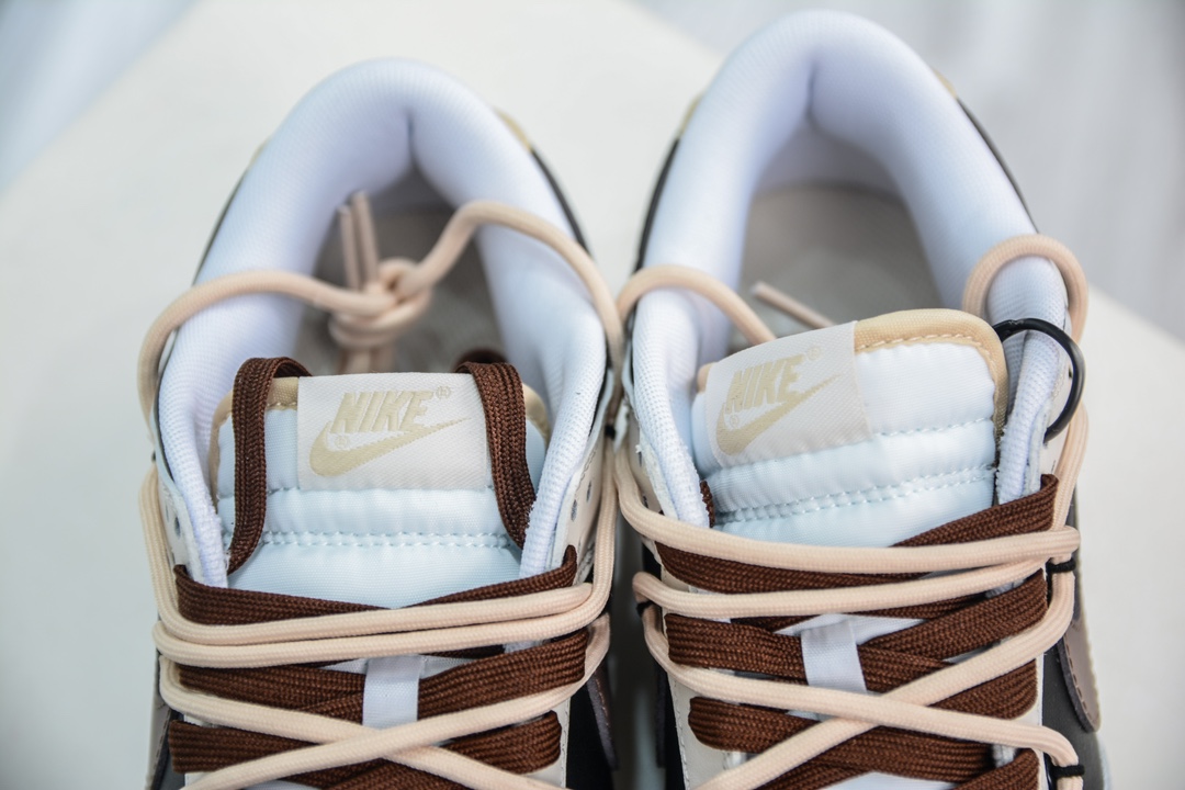 Nike Dunk Low Chestnut Black Brown This custom shoe is designed from autumn elements DV0831-003