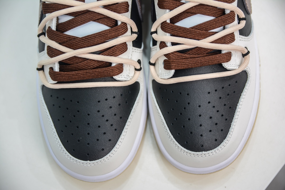 Nike Dunk Low Chestnut Black Brown This custom shoe is designed from autumn elements DV0831-003