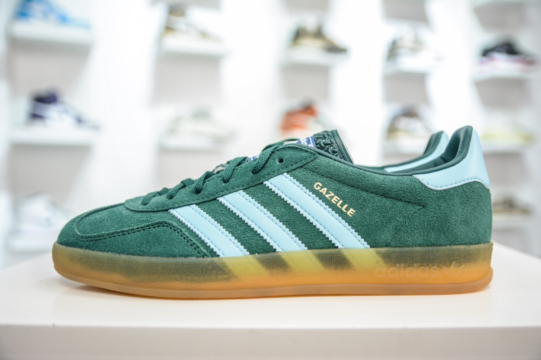 200 CS版纯原 AD Original Gazelle Indoor Trainers 瞪羚室内鞋系列低帮复古百搭休闲运动德训风板鞋 IG9979