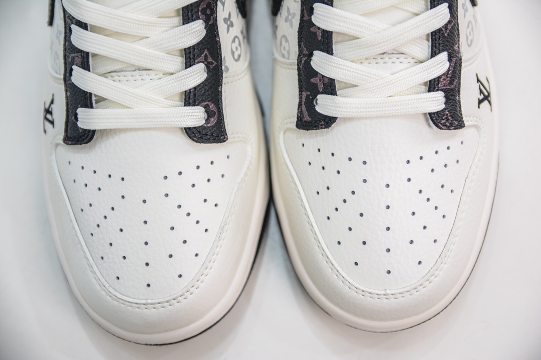 LV x Nike Dunk Low Old Flower Beige Black Hook FC1688-189