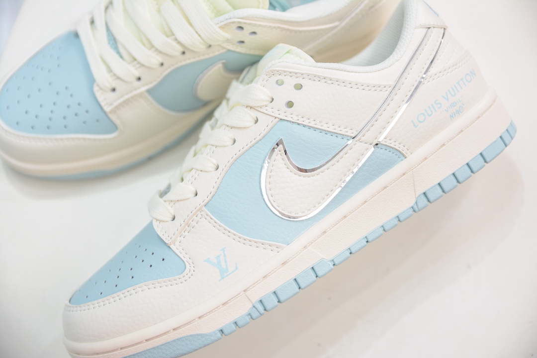 LV x Nike Dunk Low Off-White Ice Blue BB8766-209