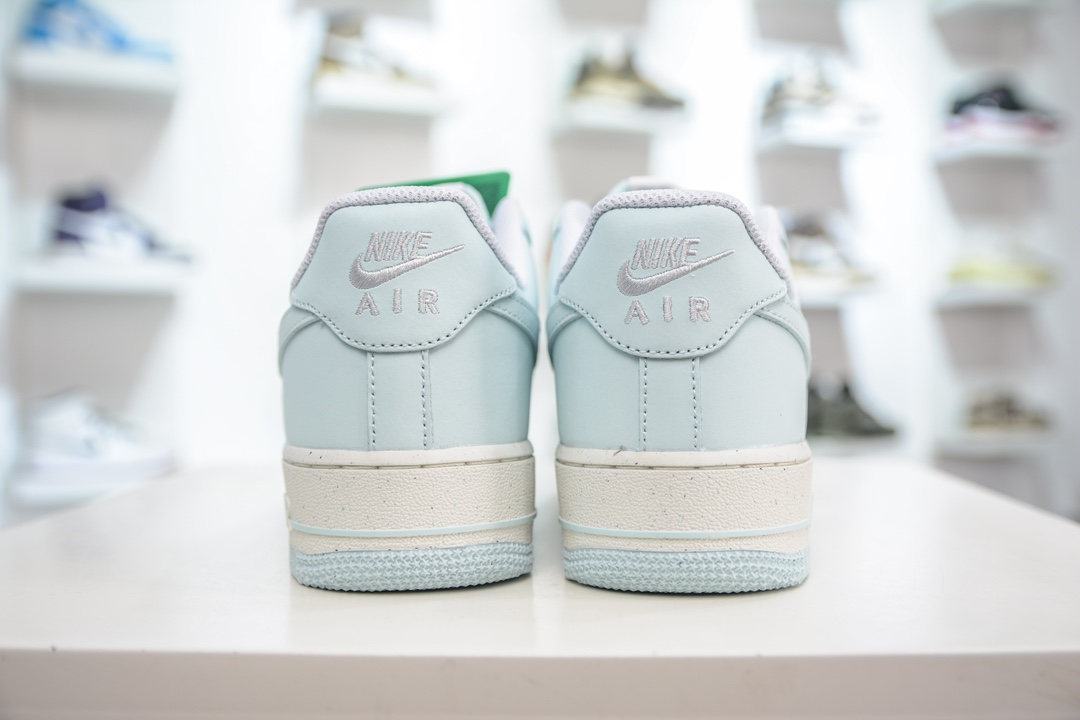 HY version of the original Nike Air Force 1 Low 07 Next Nature white and light blue HF5385-400