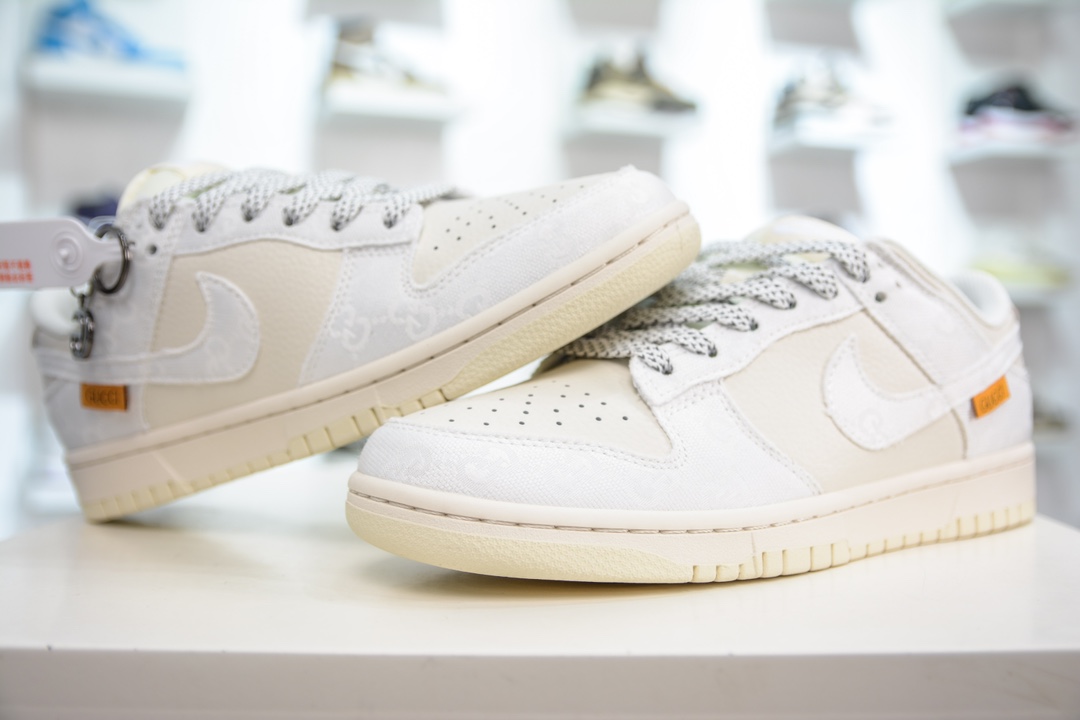 Gucci x Nike Dunk Low Silver Pattern BB9616-312