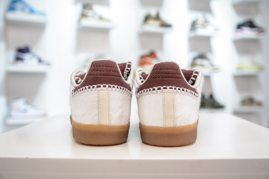 200 MF版纯原 WALES BONNER x adidas originals Samba Pony Tonal 防滑耐磨 IE0586