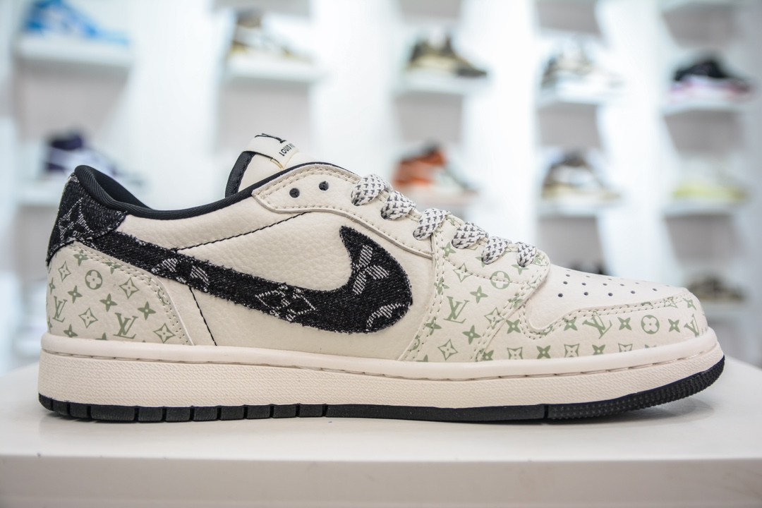 TS x Air Jordan AJ1 Low Low-top joint custom color SJ2068-005