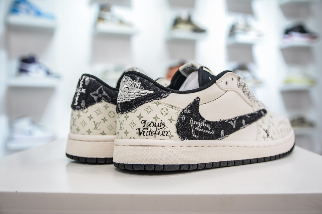 TS x Air Jordan AJ1 Low Low-top joint custom color SJ2068-005