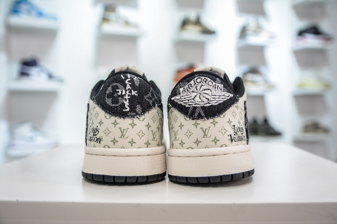TS x Air Jordan AJ1 Low Low-top joint custom color SJ2068-005