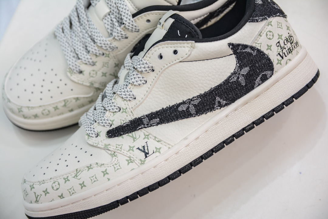 TS x Air Jordan AJ1 Low Low-top joint custom color SJ2068-005