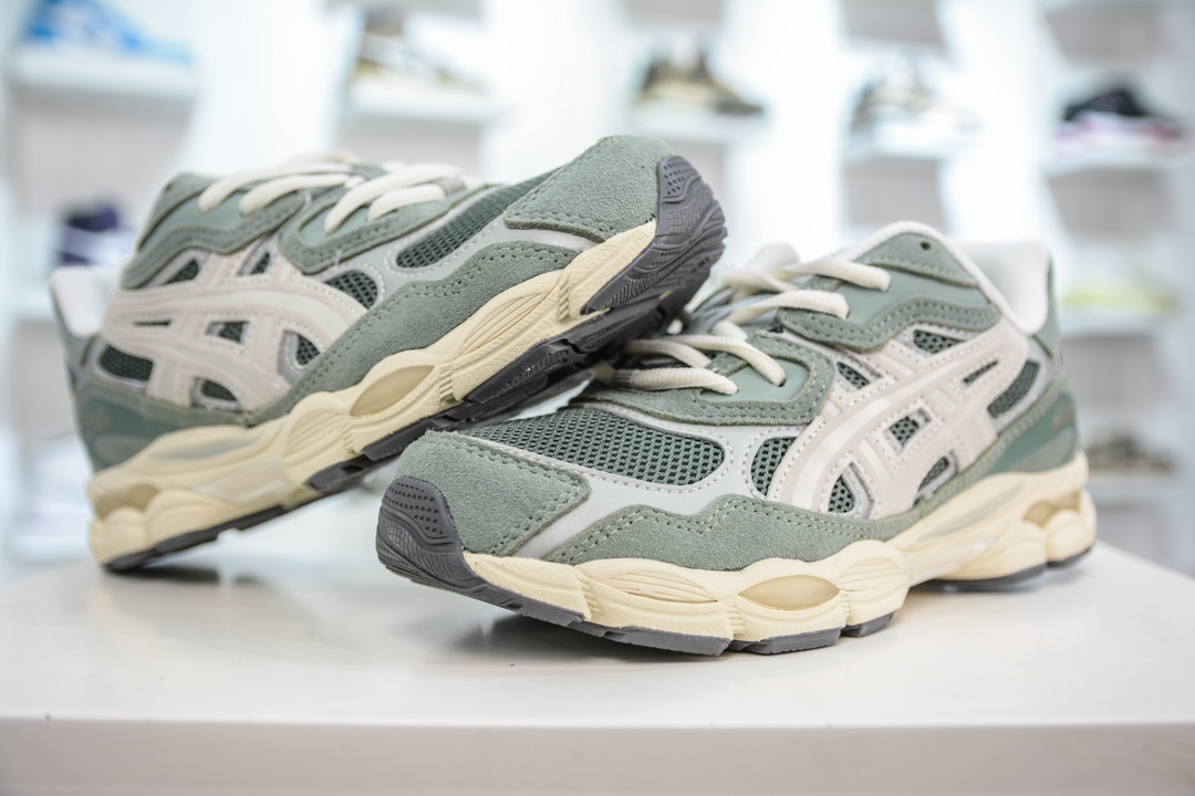 200 Asics Gel-NYC 纯原版本 绿色 亚瑟士运动休闲透气专业跑鞋 1203A383-302