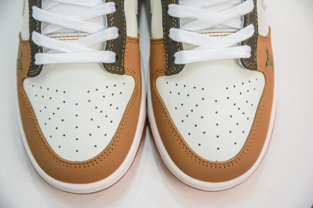 LV x Nike Dunk Low Brown and Gray Stitching DQ1098-356
